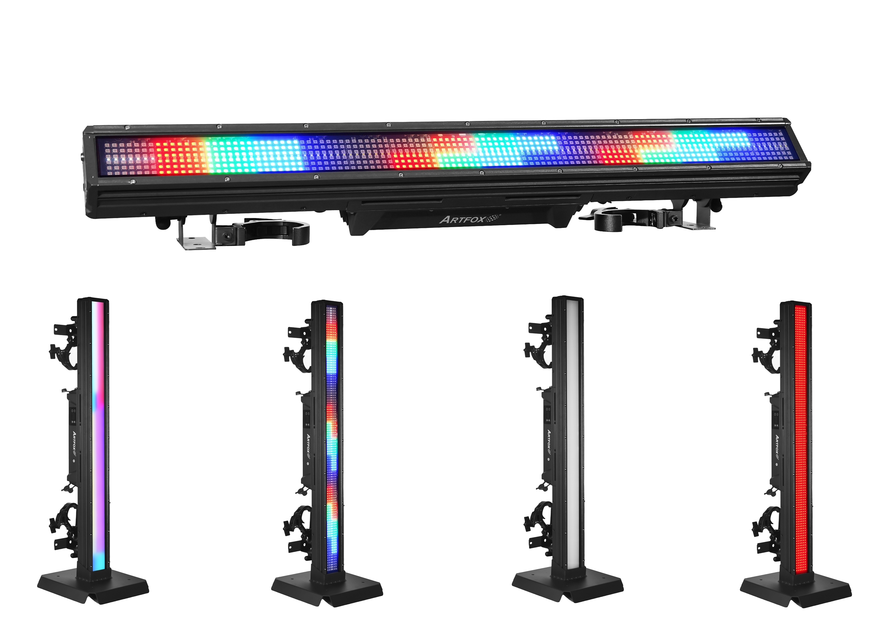 Wall wash light:112x3w White LEDs+ 672 RGB 0.5w LEDs, Smart Glass frost, Artnet, IP65 outdoor